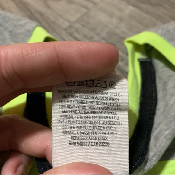 PINK Victoria’s Secret Neon Green 3/4 long sleeve Shirt; XS - Picture 6 of 12